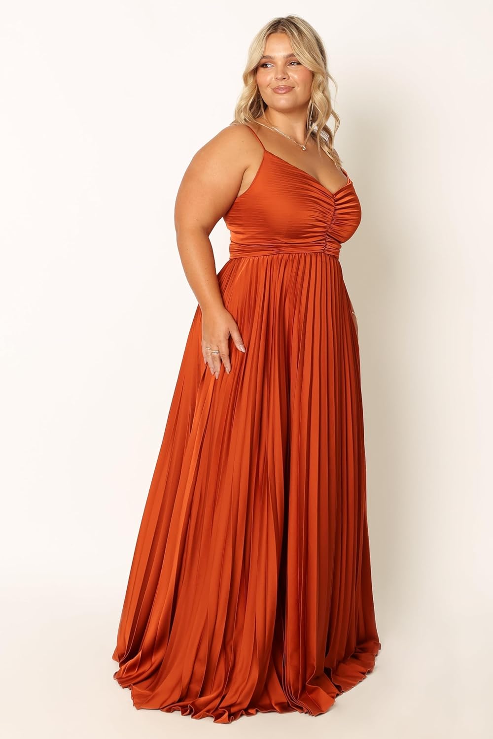 Elegantes plissiertes Midikleid für besondere Anlässe