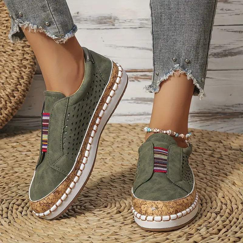 Airy Hollow Slip-On Sommerschuhe für Damen