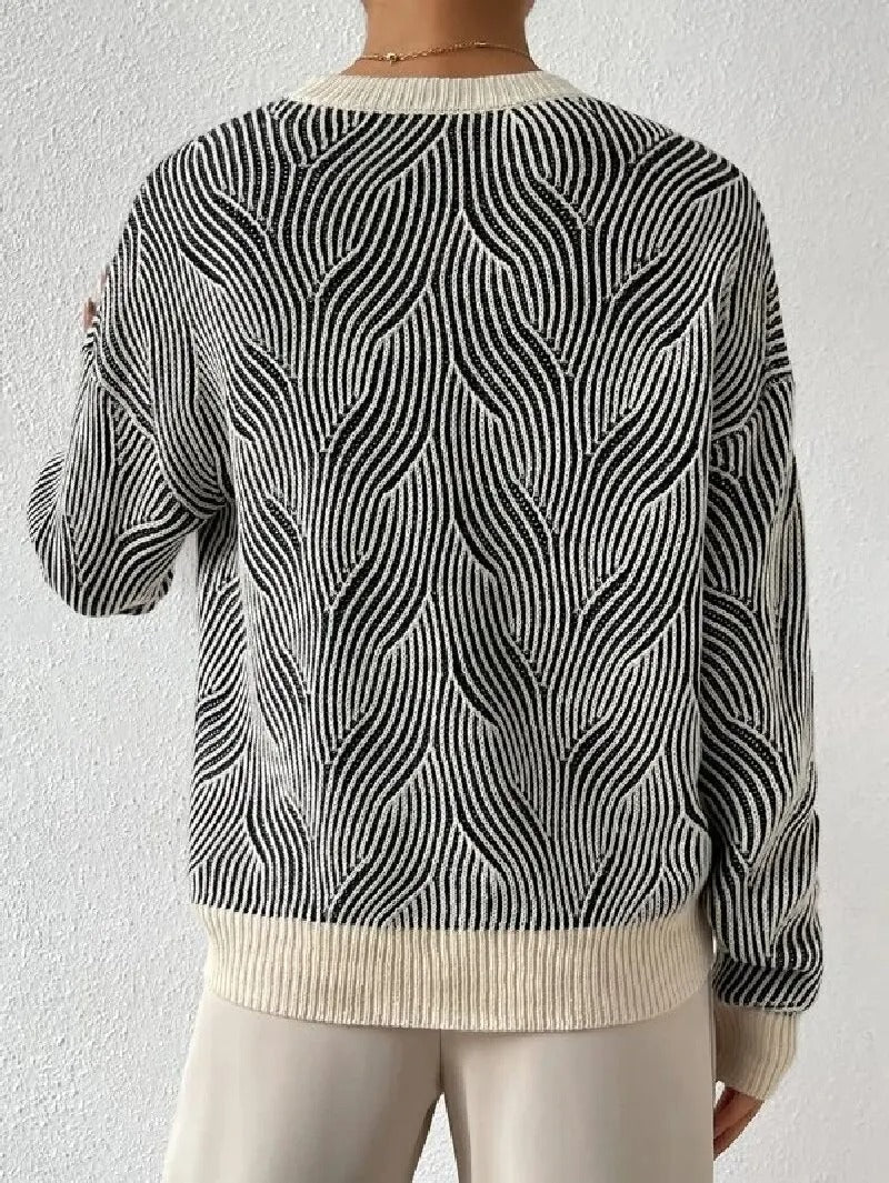 Frank™ - Entspannter Pullover mit abstraktem Muster