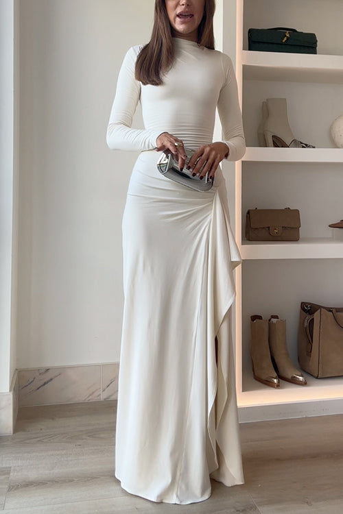 Elegantes fließendes Chiffon-Abendkleid