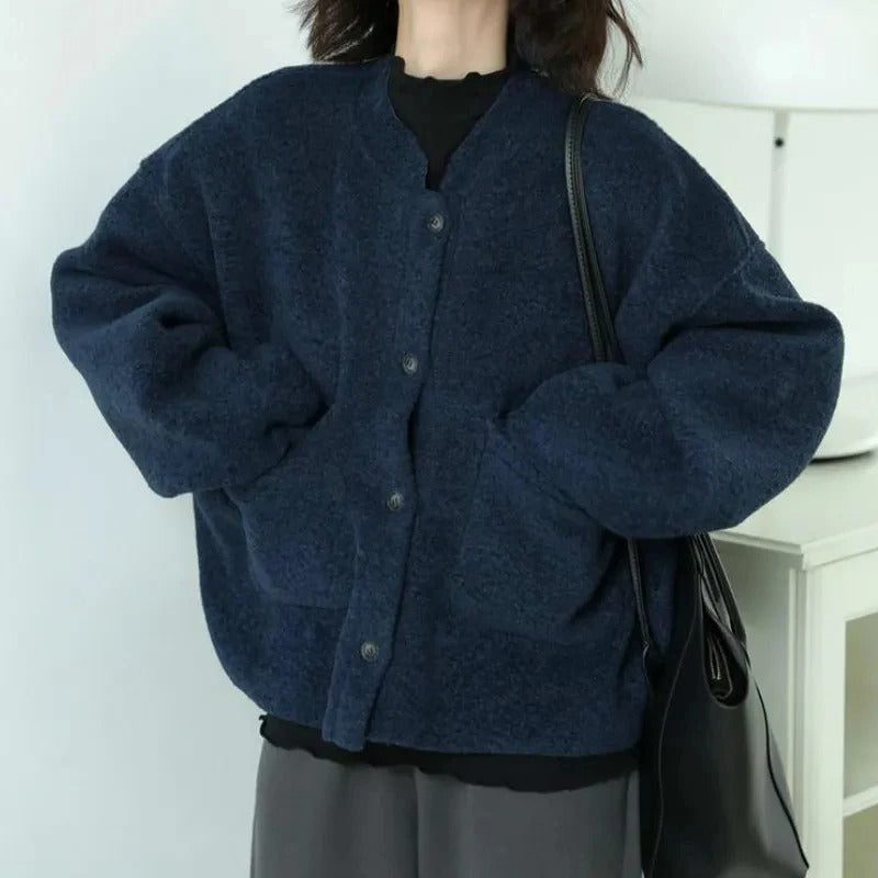 Karla | Flauschige Cardigan-Jacke