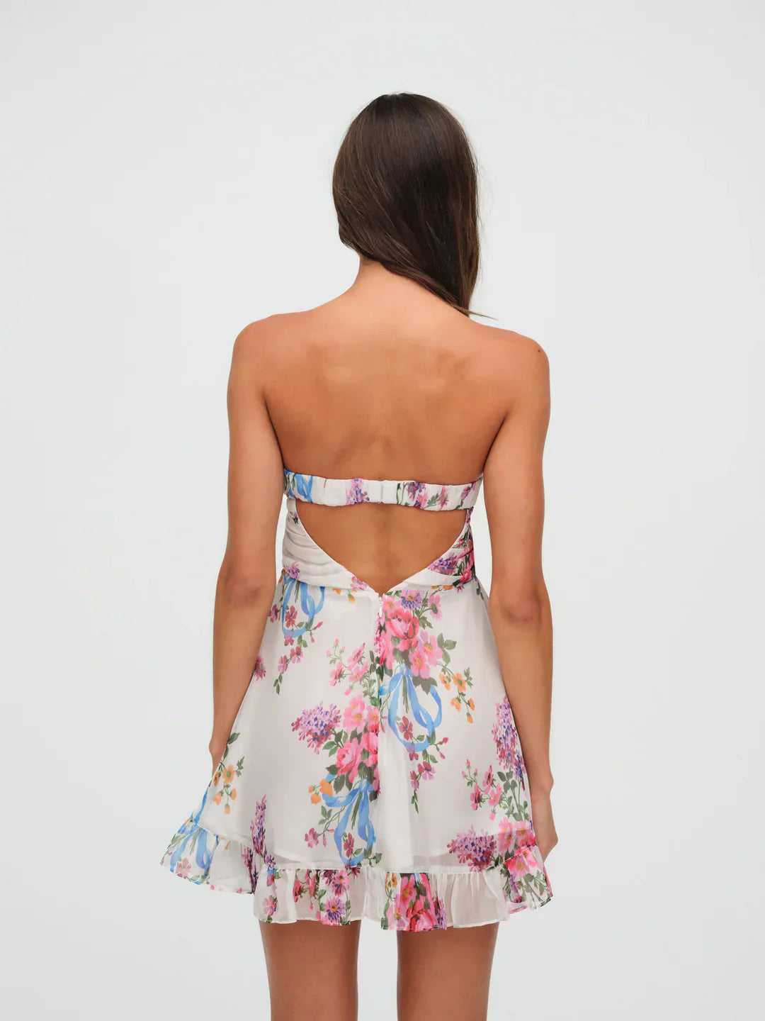 Fließendes Boho Maxikleid mit Blumenmuster