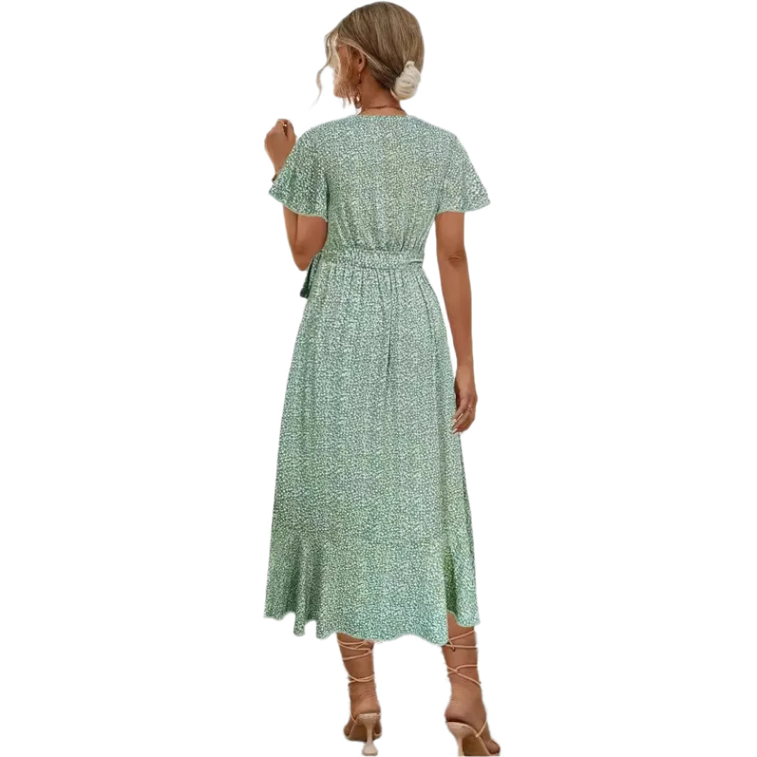 Bertha | Elegantes Wickelkleid mit Rüschen