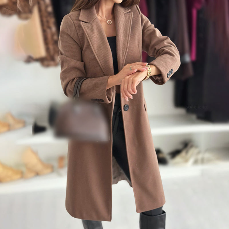 Schicker langer Wintermantel für Damen