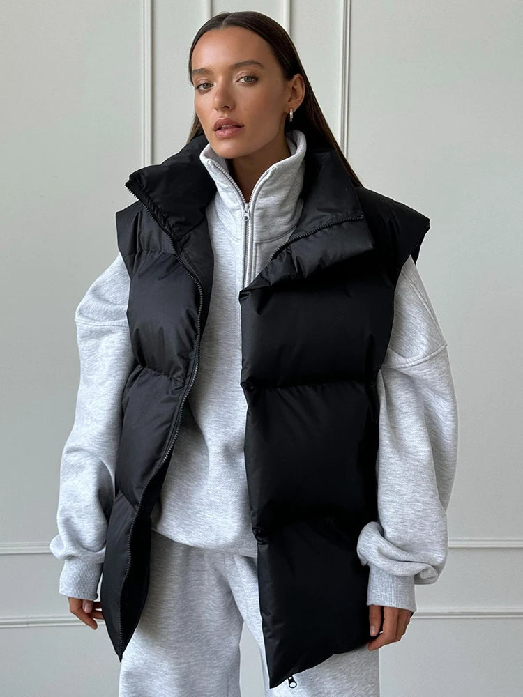 Candice™ – Warme Pufferweste mit hohem Kragen