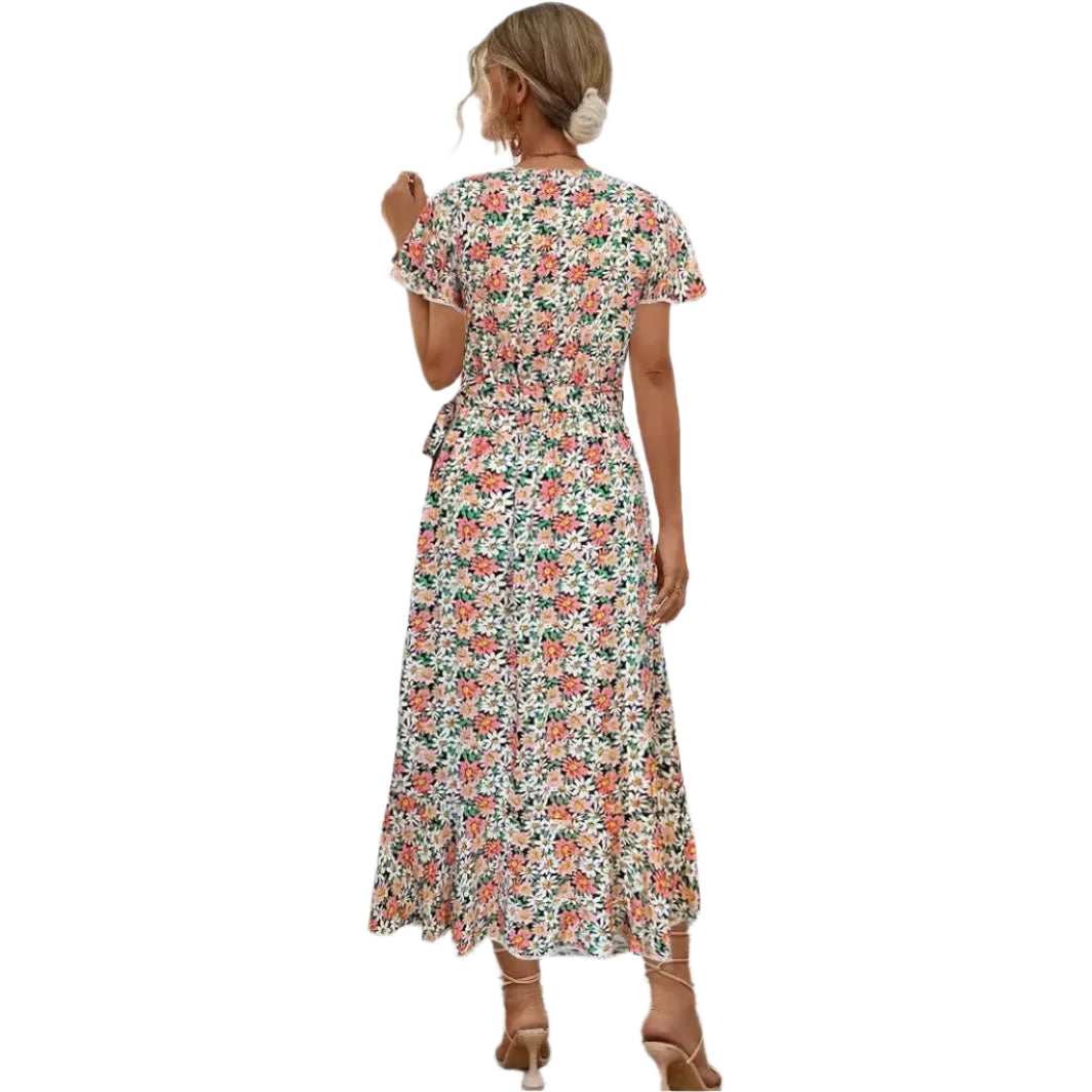 Bertha | Elegantes Wickelkleid mit Rüschen