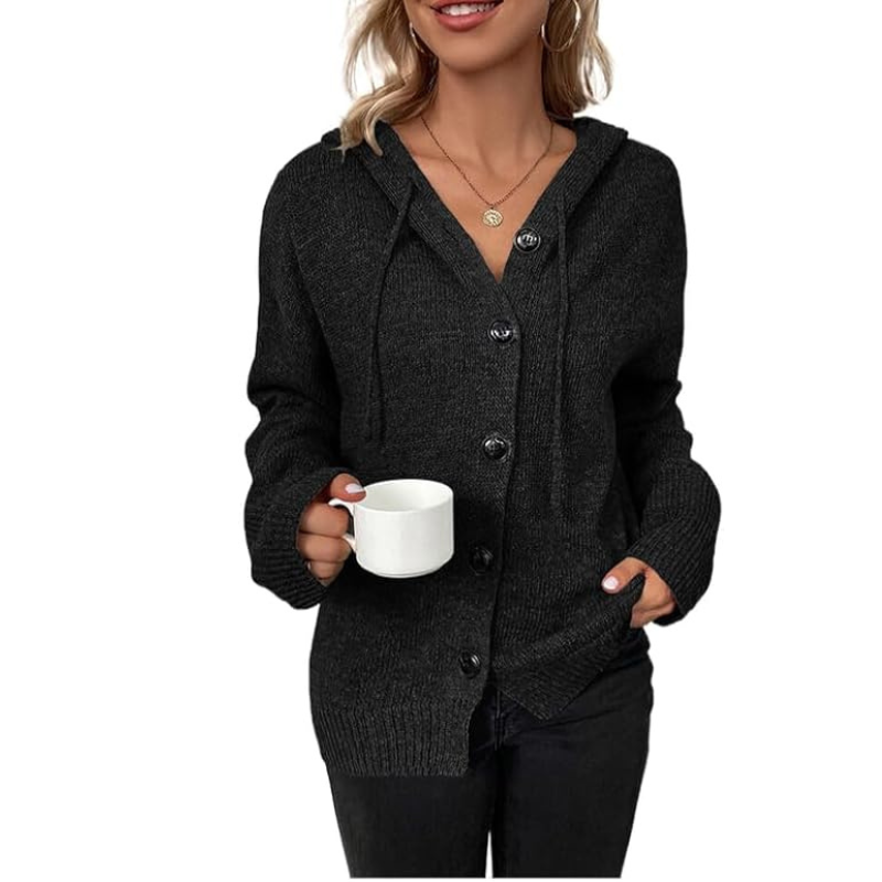 Gemütliche Strick-Cardigan mit Knopfleiste für Damen