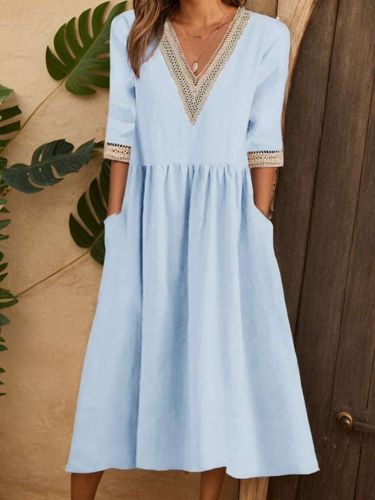 Oswald | Luftiges Sommerkleid mit V-Ausschnitt
