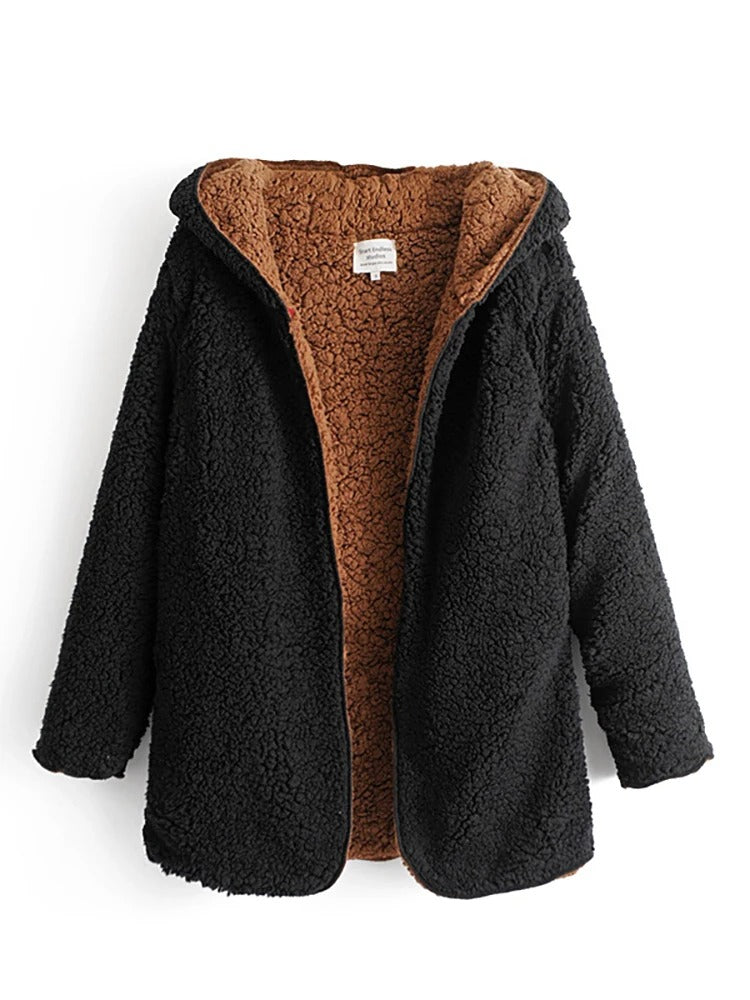 Theresa | Fluffy teddy coat