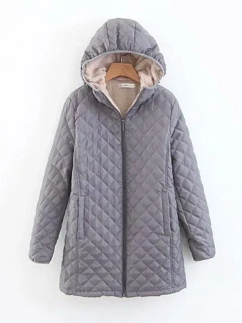 Theresa | Warme Steppjacke mit Kapuze