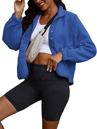 Karla | Warme Fleecejacke mit Taschen