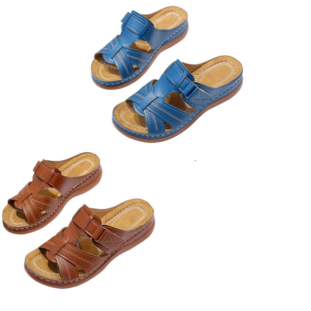 Quenilda | Bequeme Sommerschlupf-Sandalen