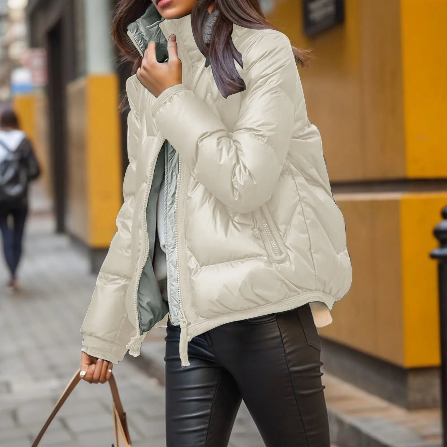 Zeke | Stylish quilted jacket with a shiny finish