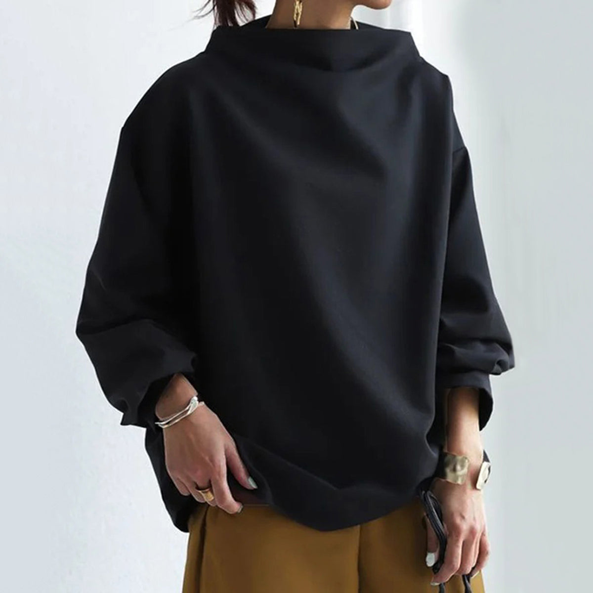 Gemütlicher eleganter Strickpullover