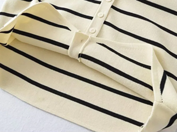 Lavelle™ - Gestreifte Strickweste Pullover