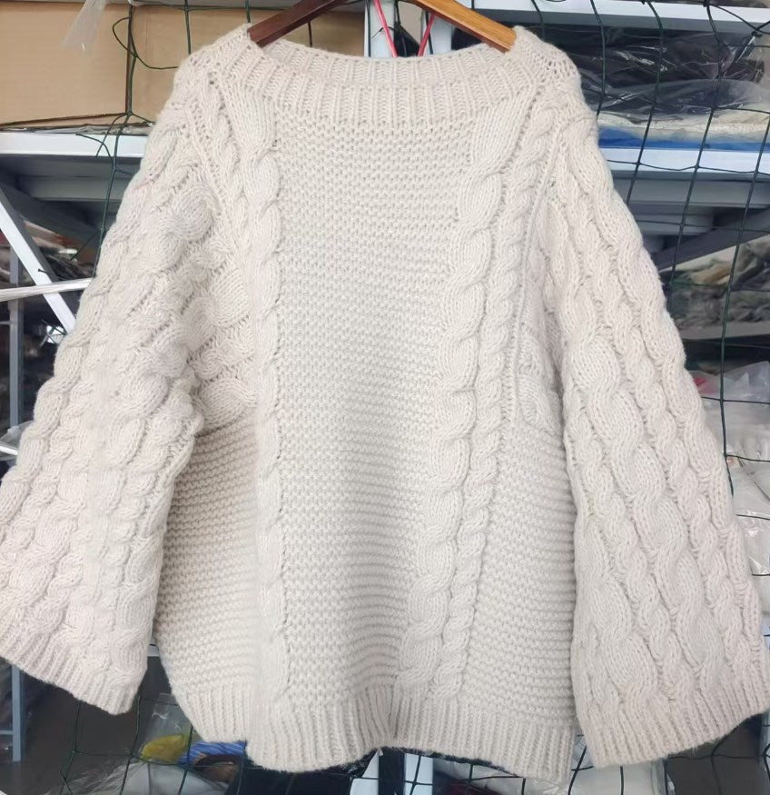 Frank™ – Grober Zopfmusterpullover