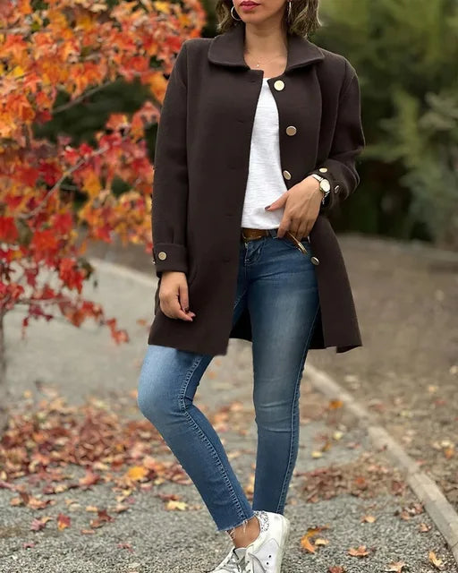Julie Ann™ – Eleganter Mantel mit Knöpfen