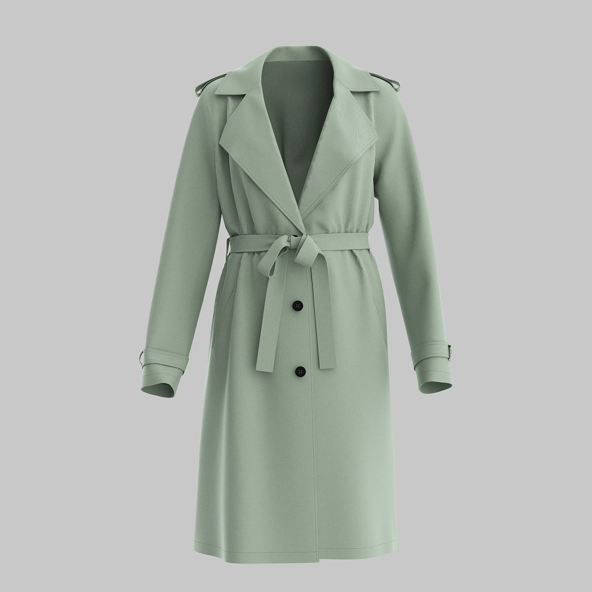 Zeke | Klassischer Trenchcoat mit Gürtel