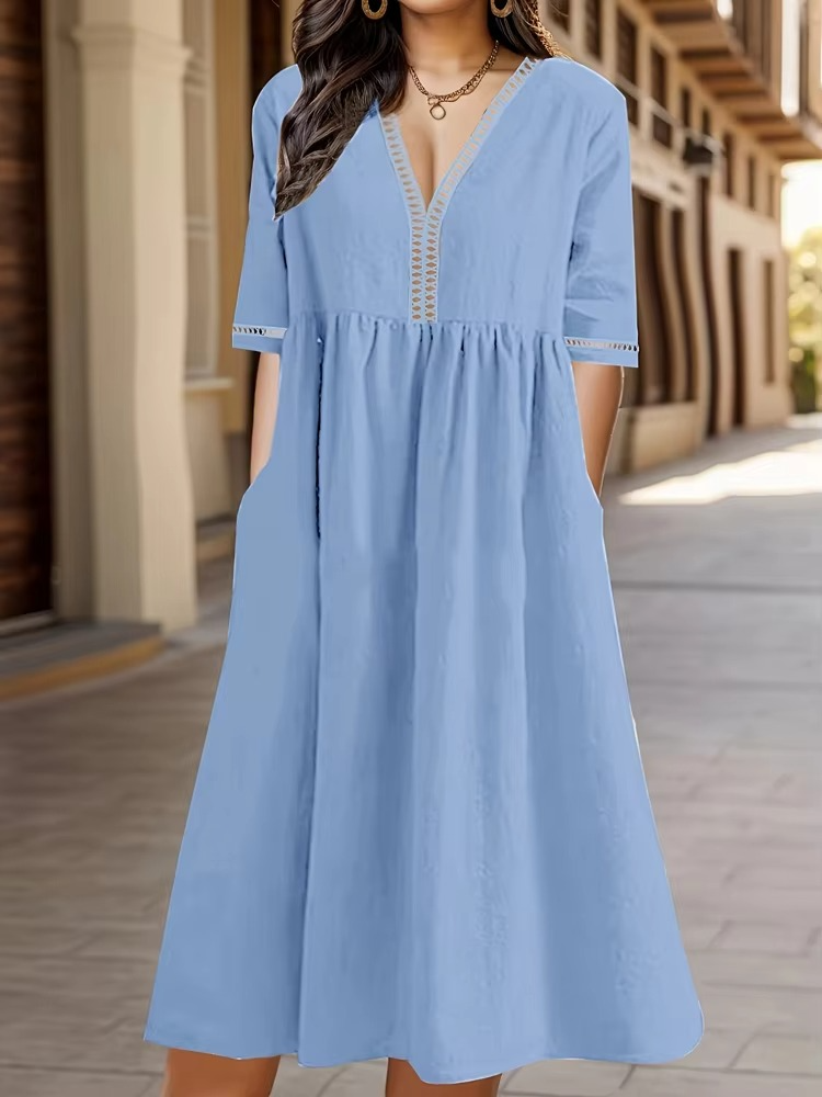 Oswald | Luftiges Sommerkleid mit V-Ausschnitt