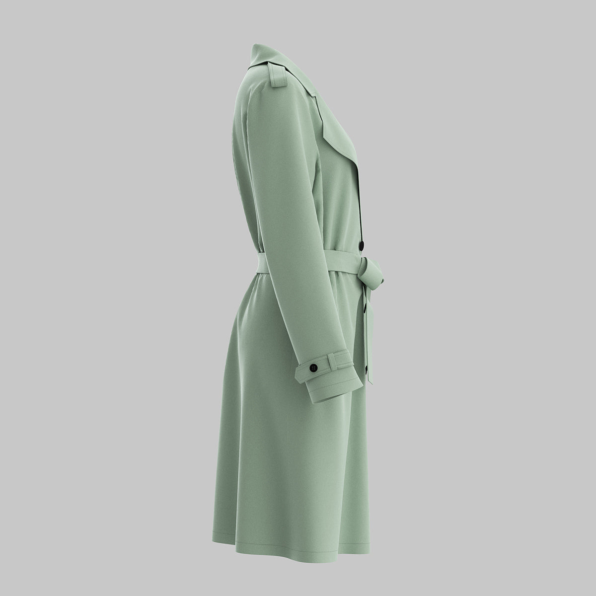 Zeke | Klassischer Trenchcoat mit Gürtel