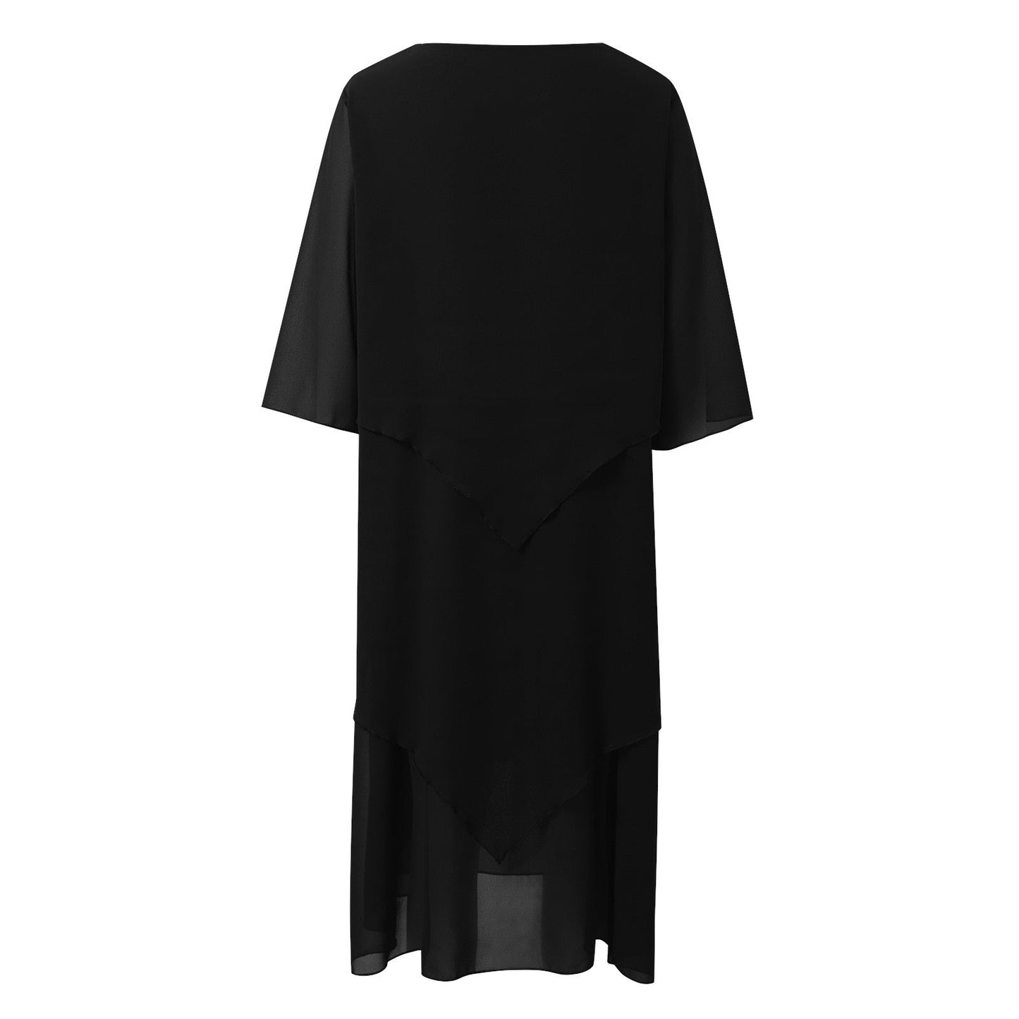 Oswald | Elegantes Chiffonkleid mit Lagenlook