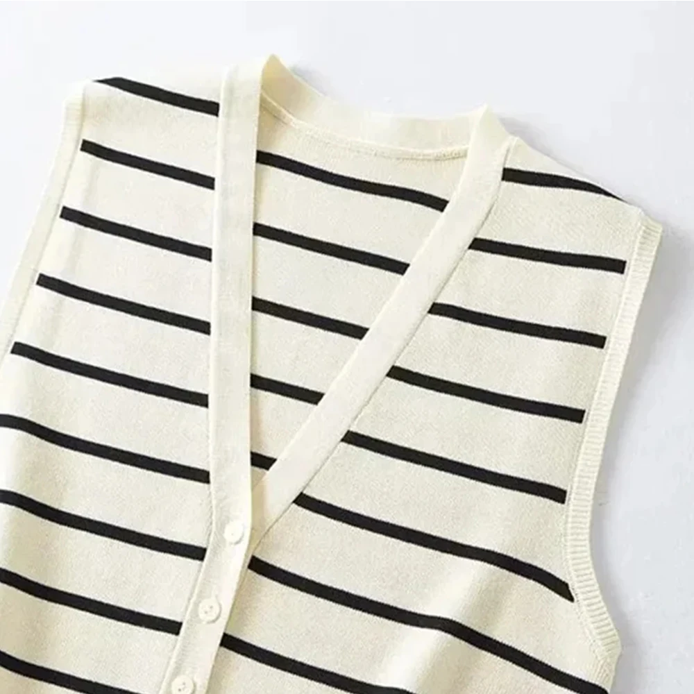 Lavelle™ - Gestreifte Strickweste Pullover