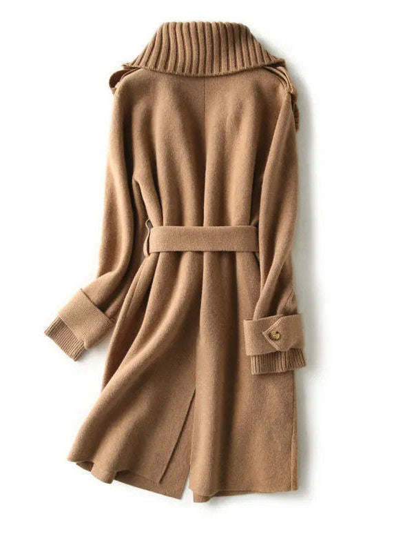 Minji™ - Damen Kragen Stricken Patchwork Wolle Lose Strickjacken Winter