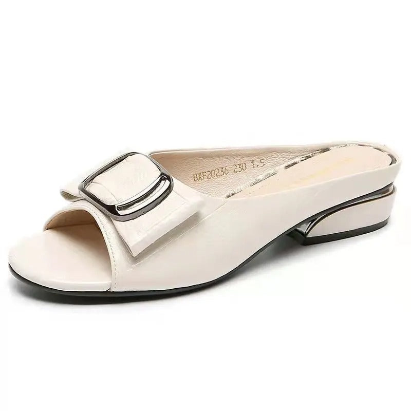 Leni | Stilvolle Riemchensandale mit Schnallen-Detail