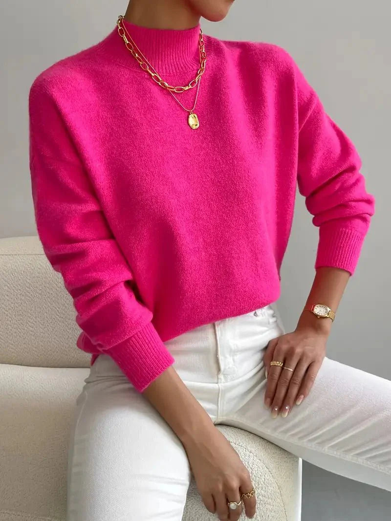 Gemütlicher eleganter Rollkragenpullover