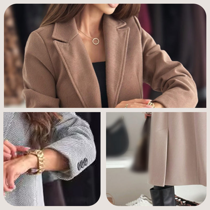 Schicker langer Wintermantel für Damen