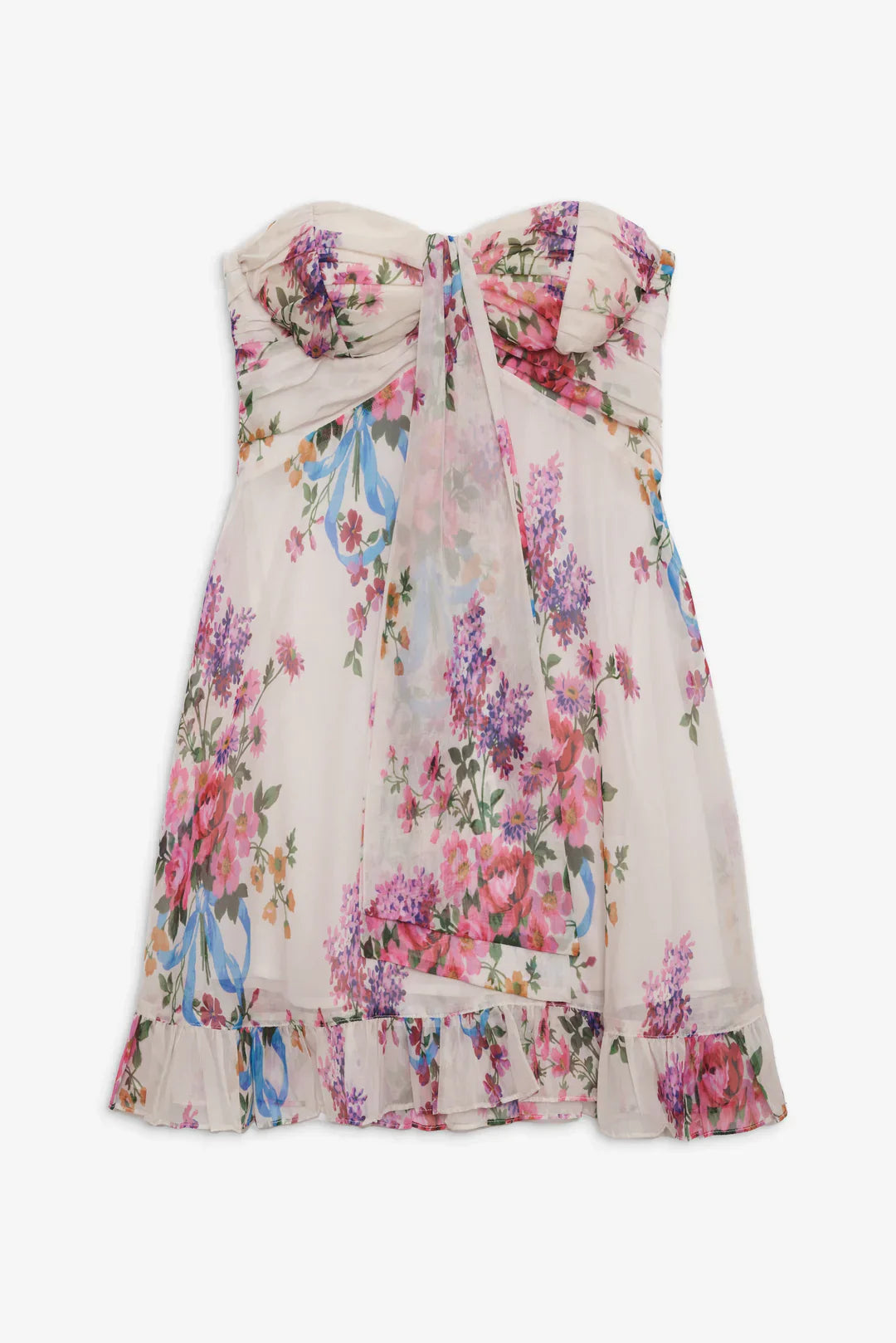 Fließendes Boho Maxikleid mit Blumenmuster