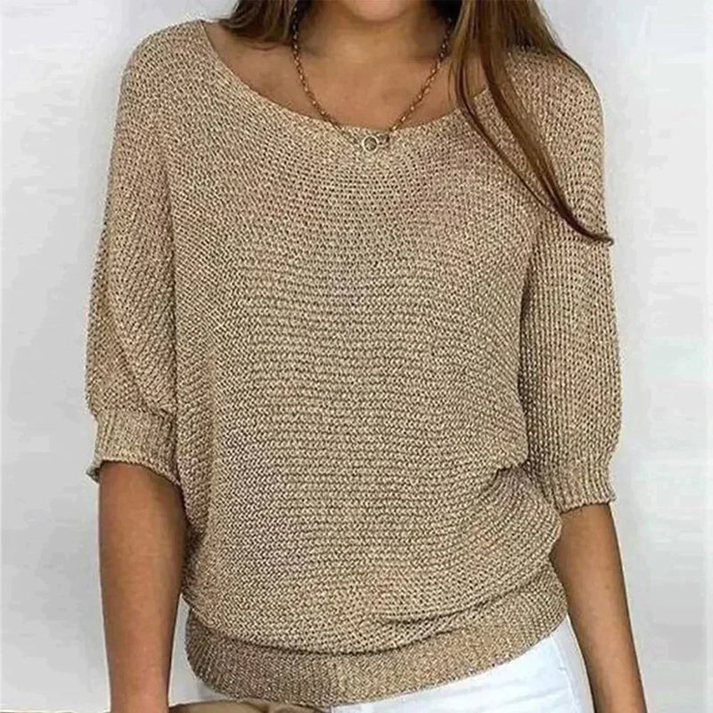 Gemütlicher Oversize-Strickpullover in schickem Stil