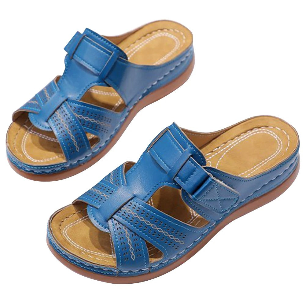 Quenilda | Bequeme Sommerschlupf-Sandalen