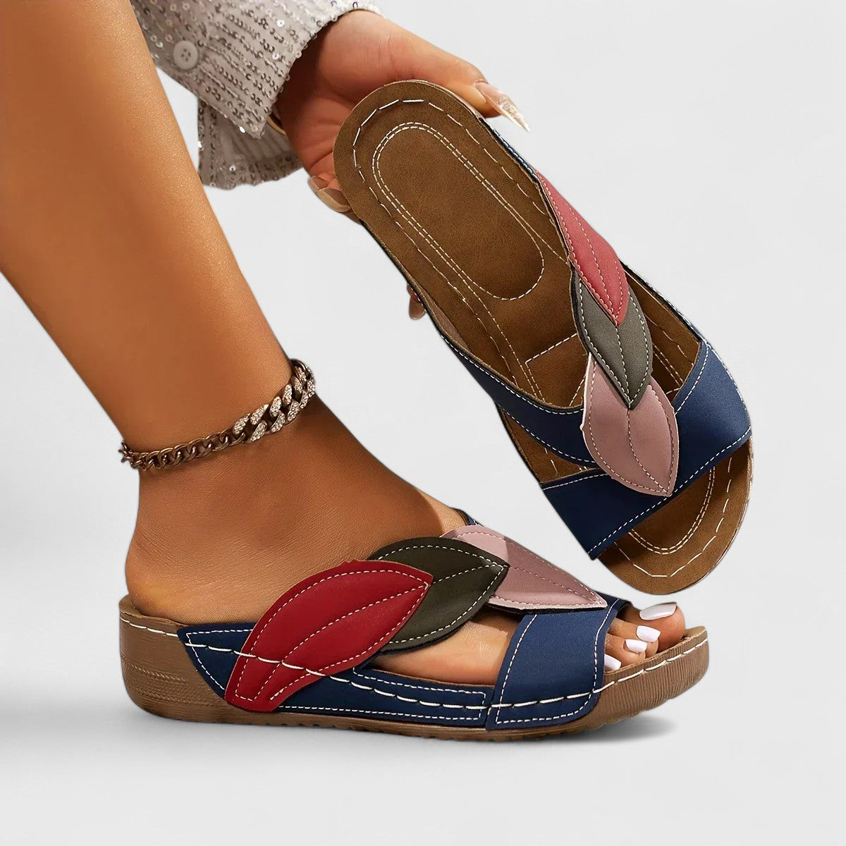 Orthopädische Slip-On Sandalen für ganztägigen Komfort