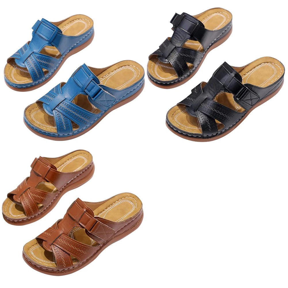 Quenilda | Bequeme Sommerschlupf-Sandalen