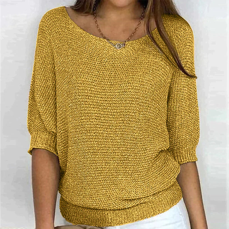 Gemütlicher Oversize-Strickpullover in schickem Stil
