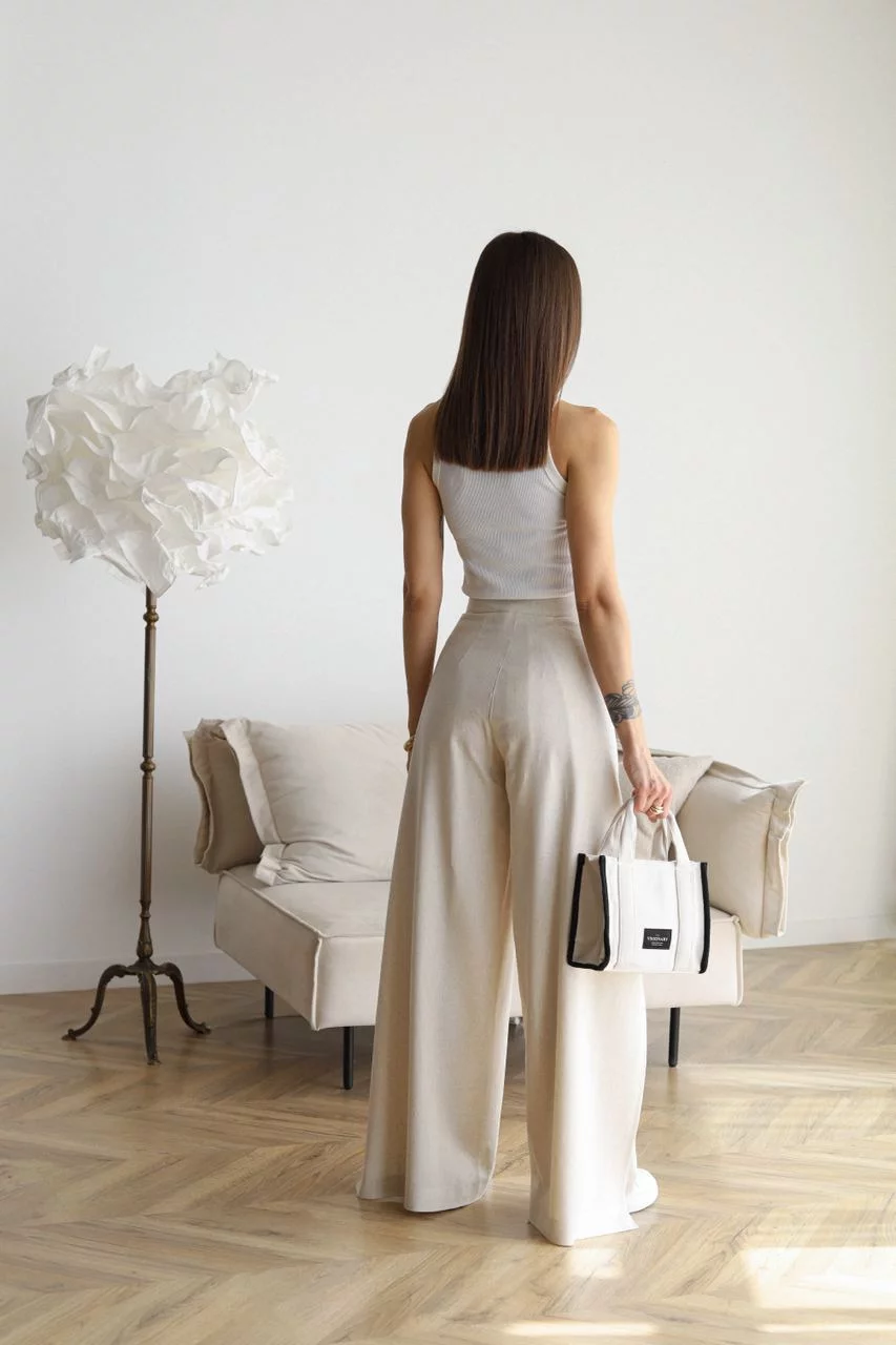 Lässige Leinenhose für Damen mit entspanntem Schnitt