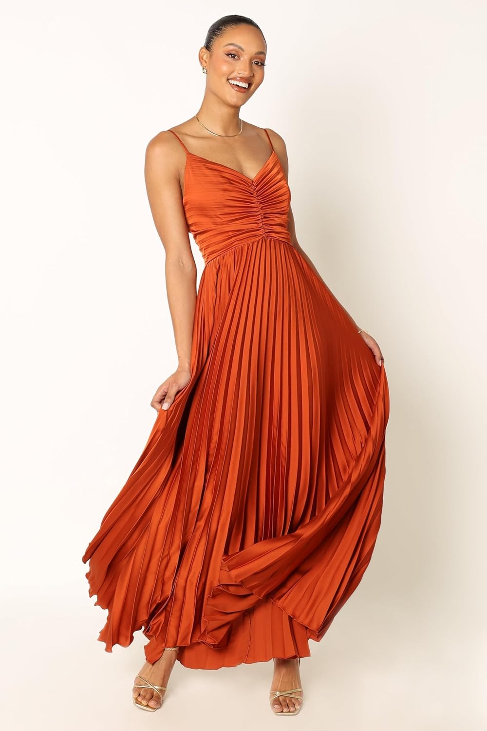 Elegantes plissiertes Midikleid für besondere Anlässe