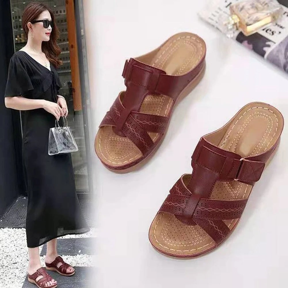 Quenilda | Bequeme Sommerschlupf-Sandalen