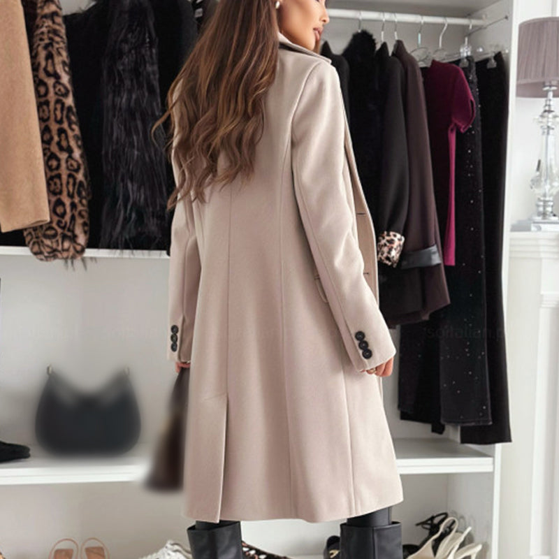 Schicker langer Wintermantel für Damen