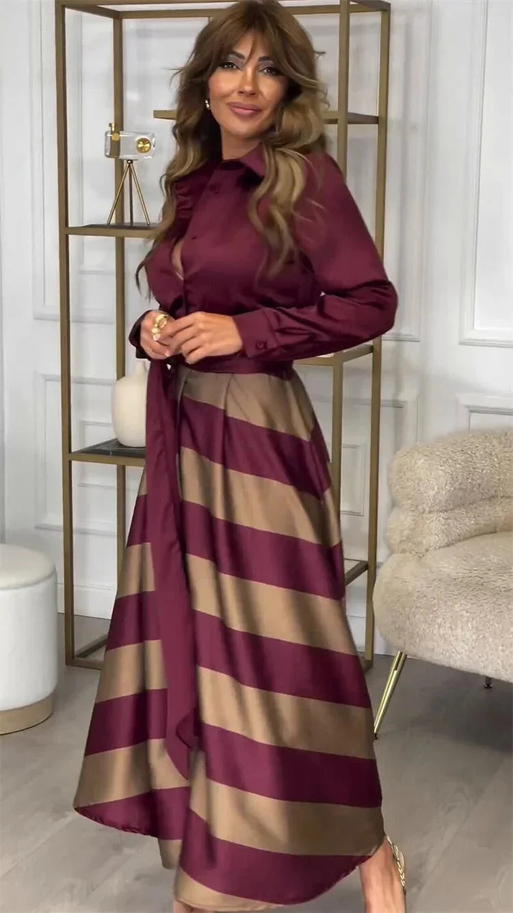 Elegantes Damenabendkleid mit langen Ärmeln