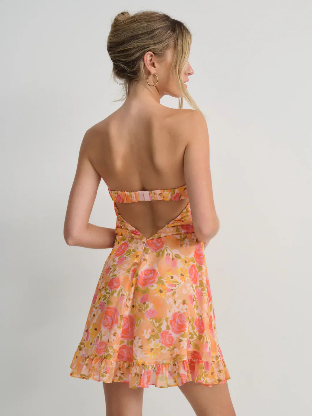 Fließendes Boho Maxikleid mit Blumenmuster