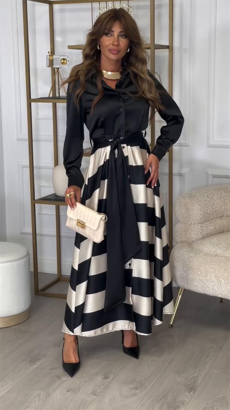 Elegantes Damenabendkleid mit langen Ärmeln