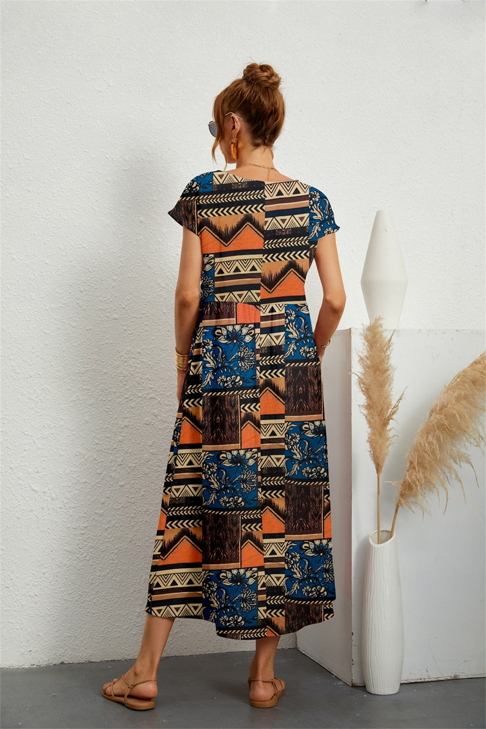 Locker geschnittenes Sommerkleid für Damen