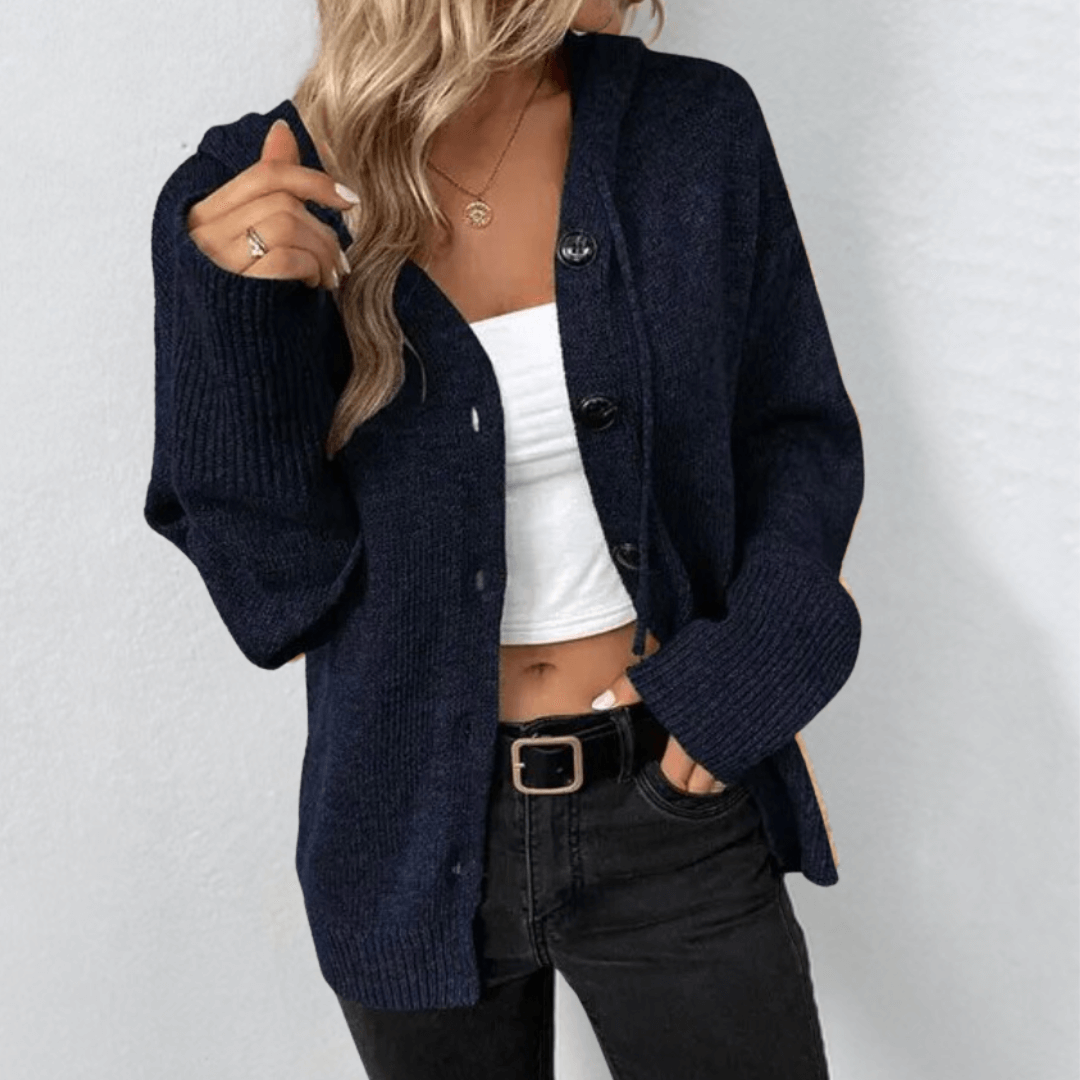 Gemütliche Strick-Cardigan mit Knopfleiste für Damen