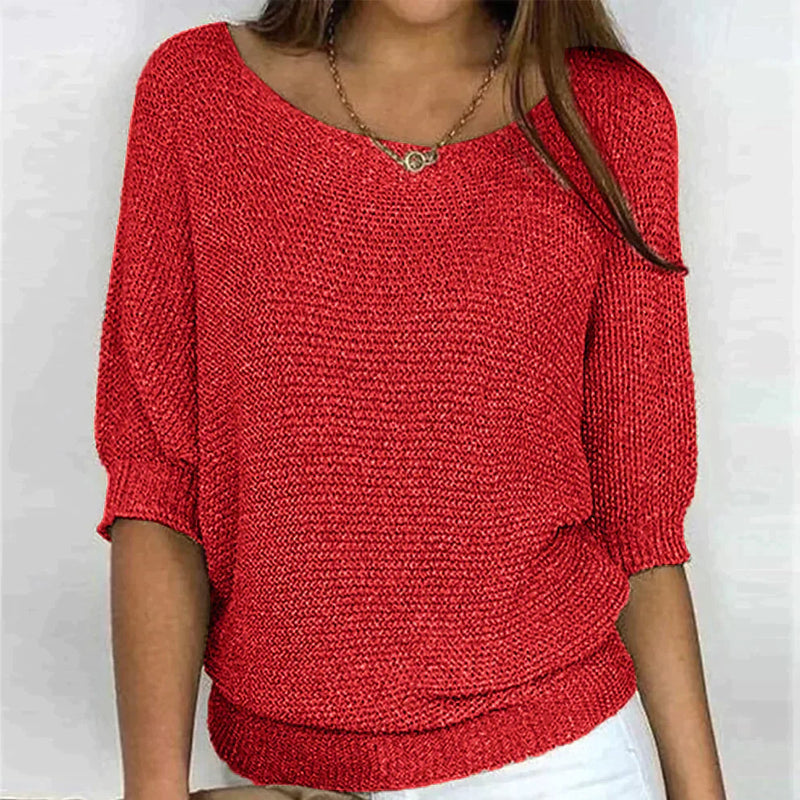Gemütlicher Oversize-Strickpullover in schickem Stil