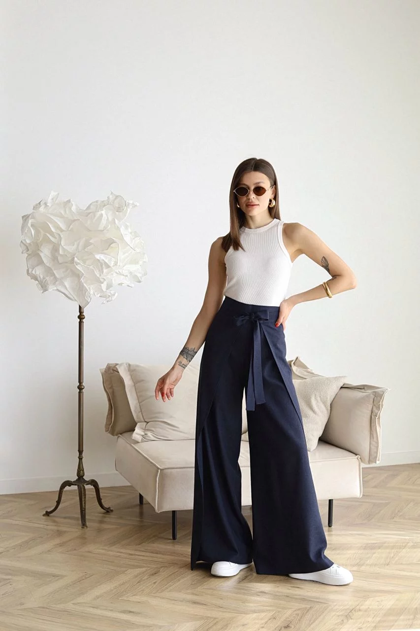 Lässige Leinenhose für Damen mit entspanntem Schnitt