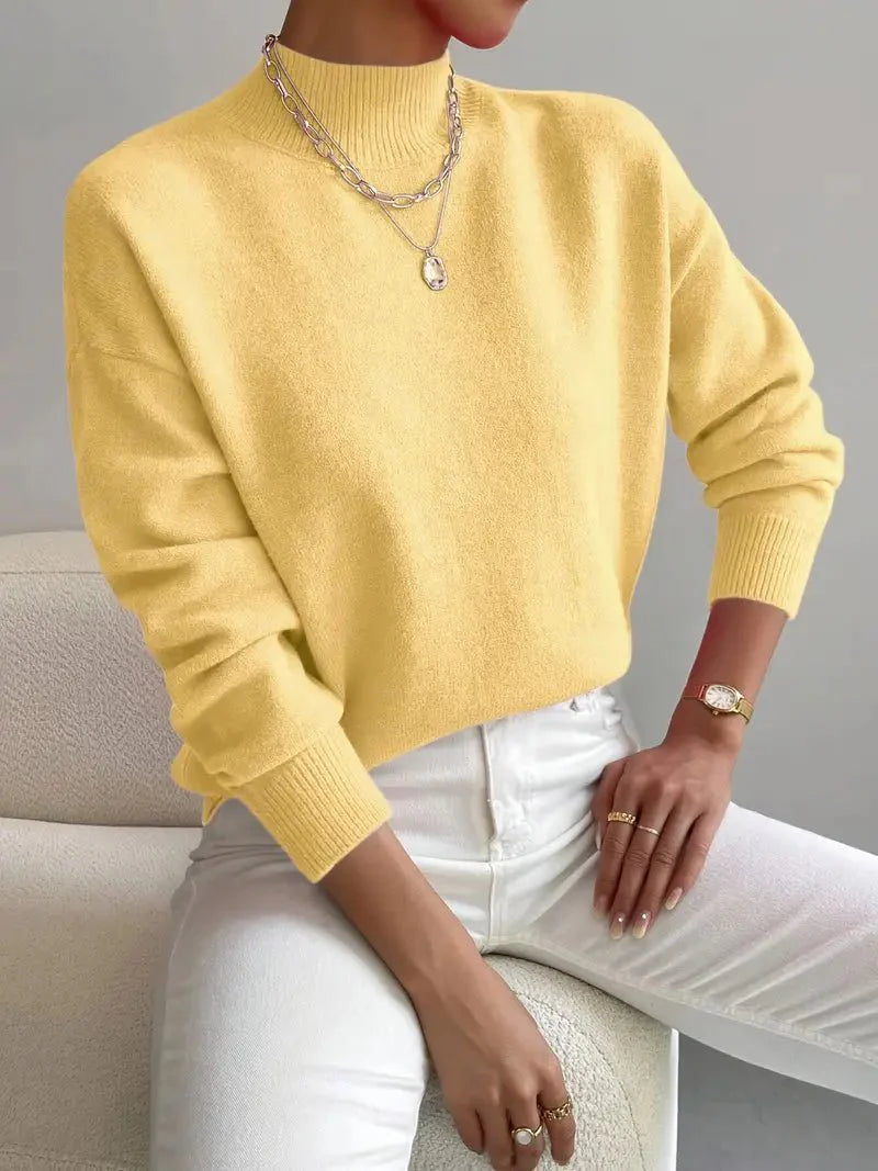 Gemütlicher eleganter Rollkragenpullover