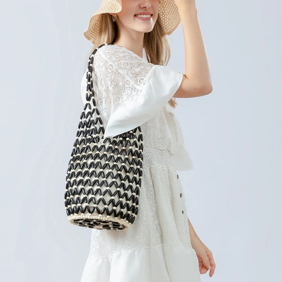 Eudora | Handgemaakte Woven Bead Shopper