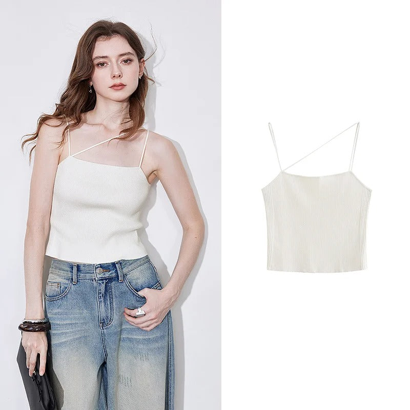 Frieda | Asymmetrisches Slim-Fit Tank Top